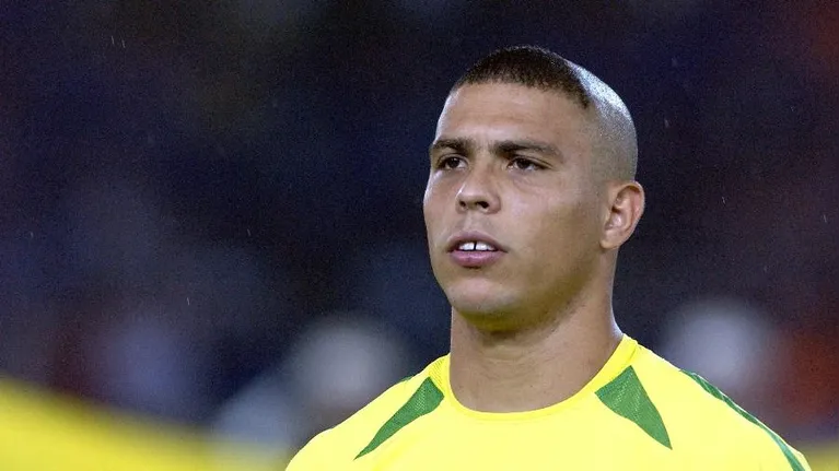 Ronaldo no final da Copa do Mundo de 2002