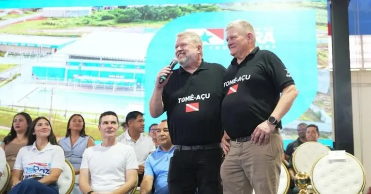 Anderson Baranov, CEO da Norsk Hydro Brasil (na esquerda).
