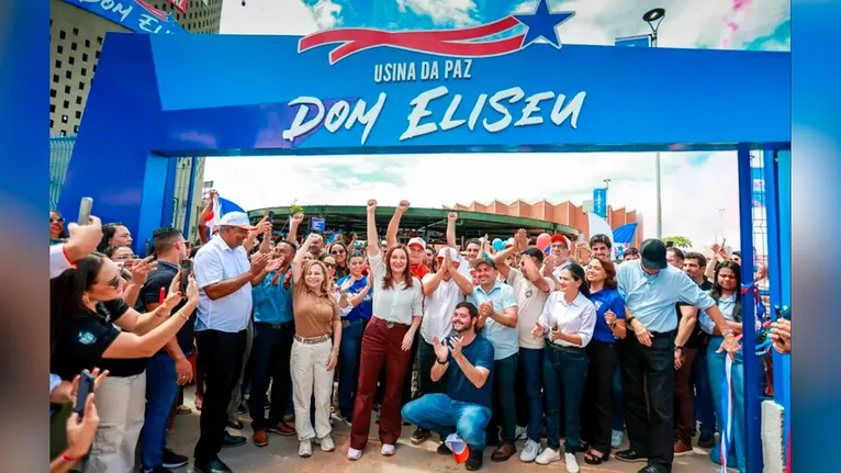Governadora Hana Ghassan descerra placa inaugural da 30ª Usina da Paz do Pará, em Dom Eliseu.