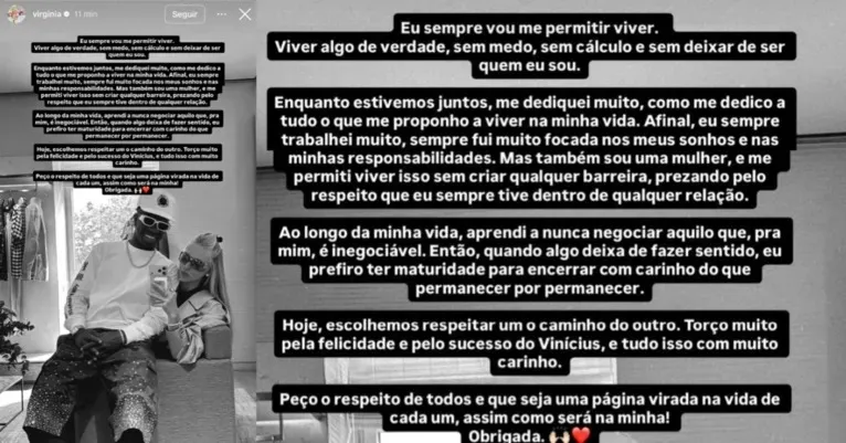 Virginia teria interesse de criar um “reality show” de Vini Jr.