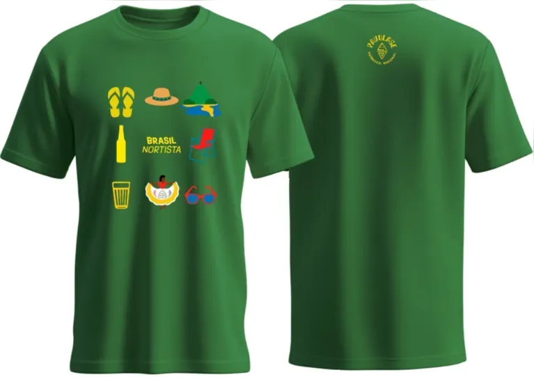 A Pavulage aposta em estampas inspiradas na cultura amazônica para oferecer uma alternativa regional e criativa aos torcedores que vão acompanhar a Seleção Brasileira na Copa.