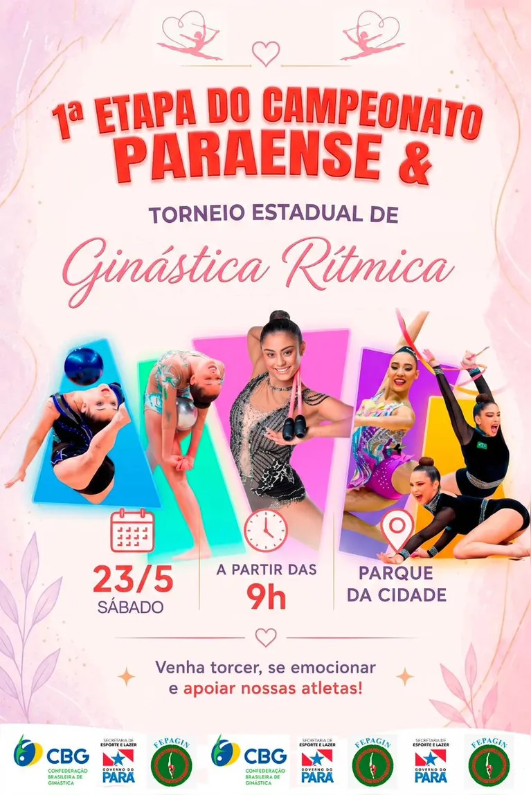 Belém recebe Campeonato Paraense de ginástica rítmica neste sábado