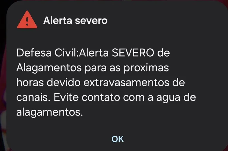 Defesa Civil emite alerta de alagamentos em Belém nesta segunda (08)