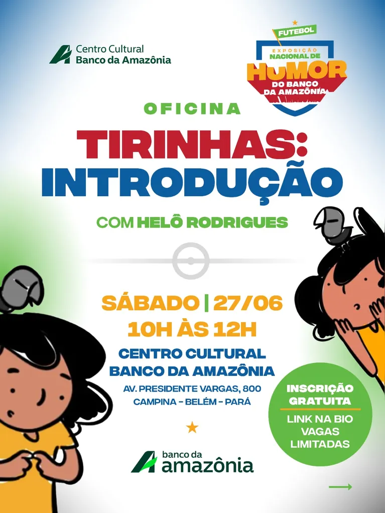 Helô Rodrigues ministra oficina gratuita de tiras em quadrinhos em Belém