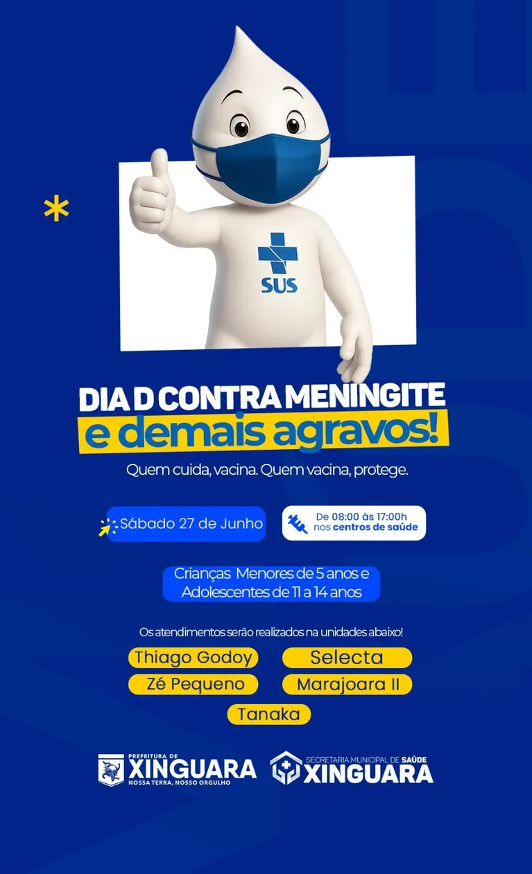 Xinguara realiza mutirão de vacinação no próximo sábado