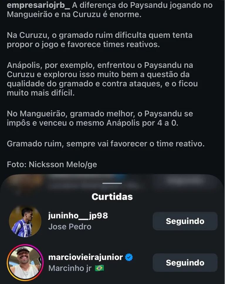 Jogadores sabem que o gramado atrapalha a equipe