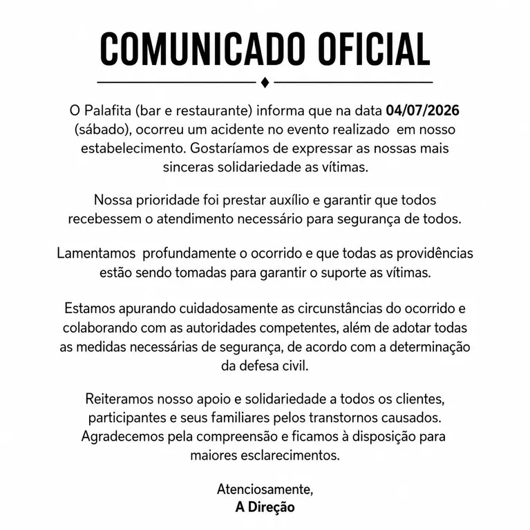 Piso do Palafita cede e deixa 11 feridos em festa de 15 anos em Belém