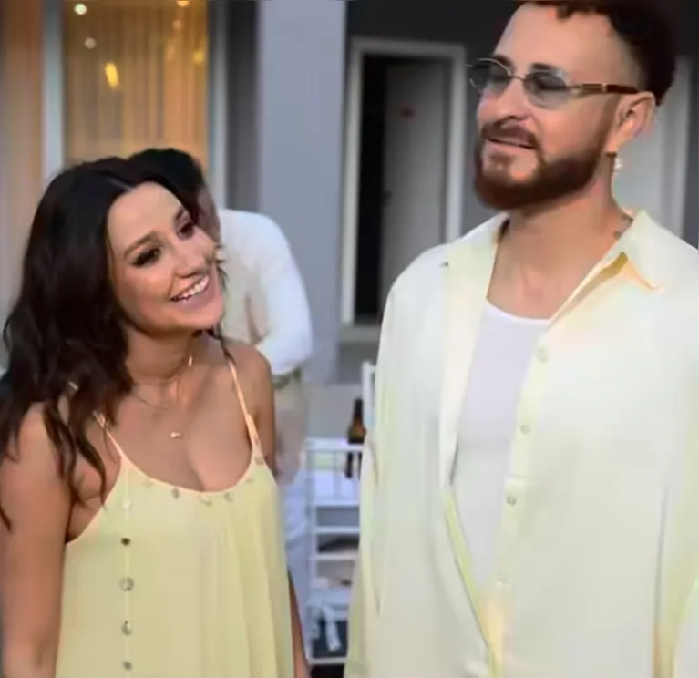 Fred  com a namorada Indi Lunar