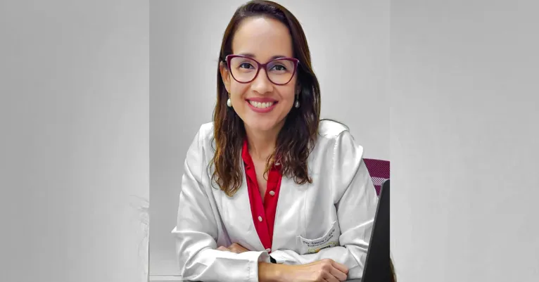 A endocrinologista Vanessa Rocha e professora universitária