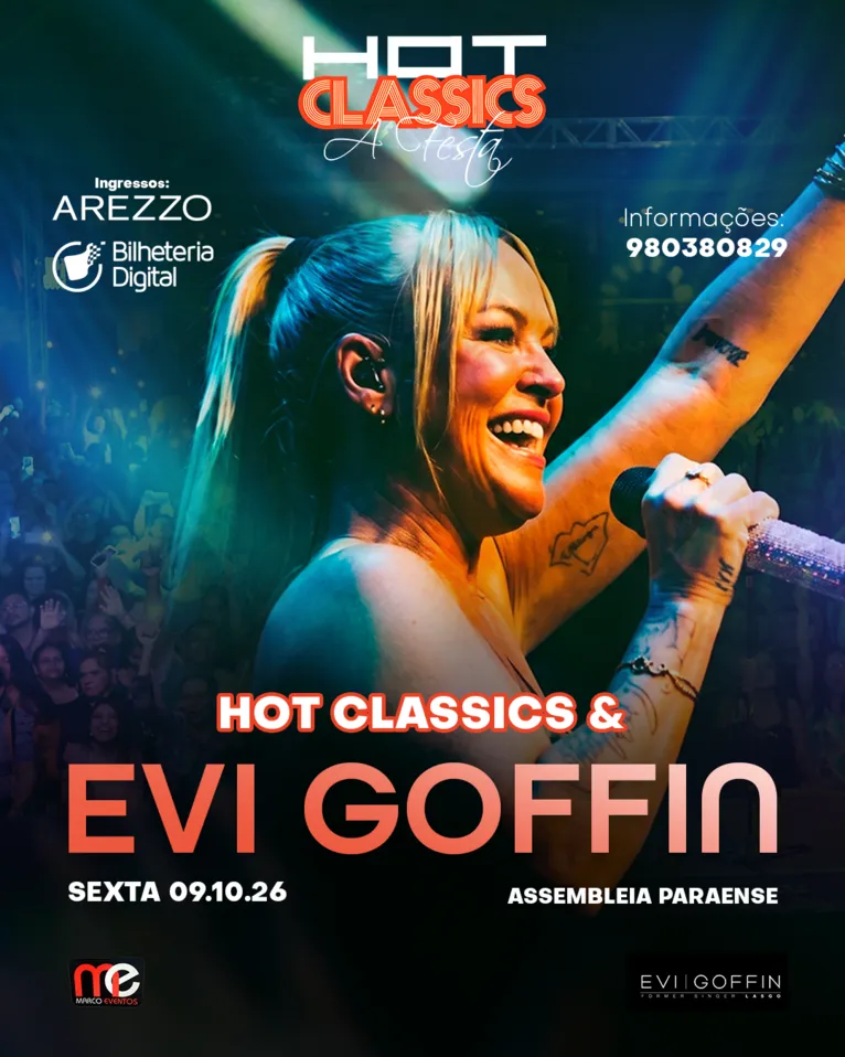 Hot Classics traz Evi Goffin de volta a Belém; veja data e ingressos