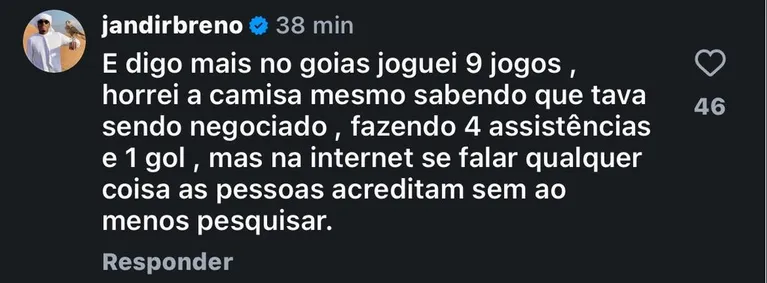 Remo: Jajá reclama de críticas sobre lesão e revela injeções para jogar