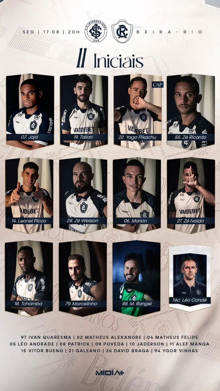 Acompanhe ao vivo: Internacional-RS 1 x 0 Clube do Remo