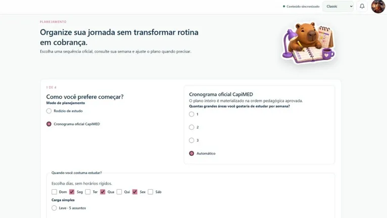 Planejamento de estudos