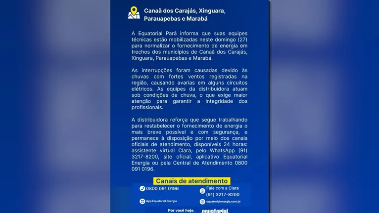 Chuva forte e rajadas de vento derrubaram árvores, muros, fachadas e estruturas elétricas; equipes seguem em campo
