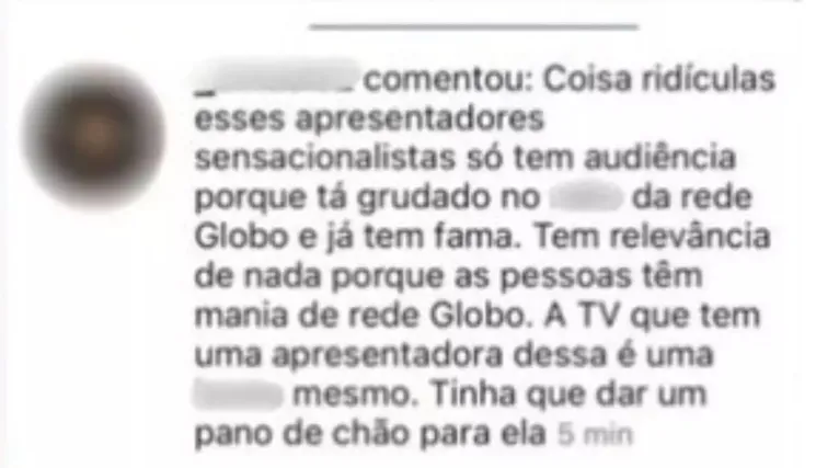 Apresentadora da Globo sofre racismo: 'Racistas não passarão'