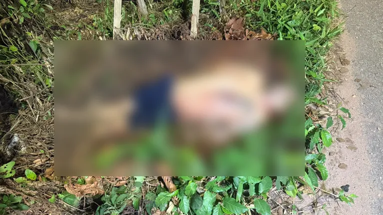 O homem foi encontrado na estrada da Ceasa, com várias marcas de tiros pelo corpo