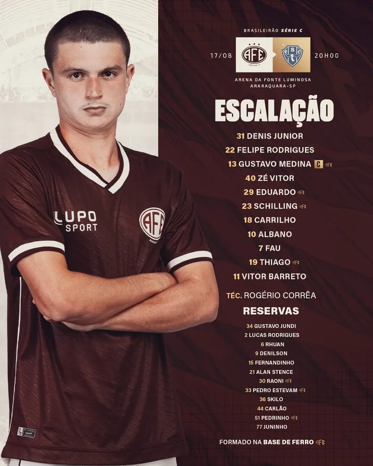 Acompanhe ao vivo: Ferroviária-SP 0 x 0 Paysandu