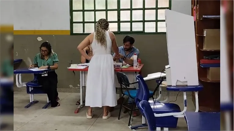 Clima nublado e tranquilidade nos locais de votação em Marabá