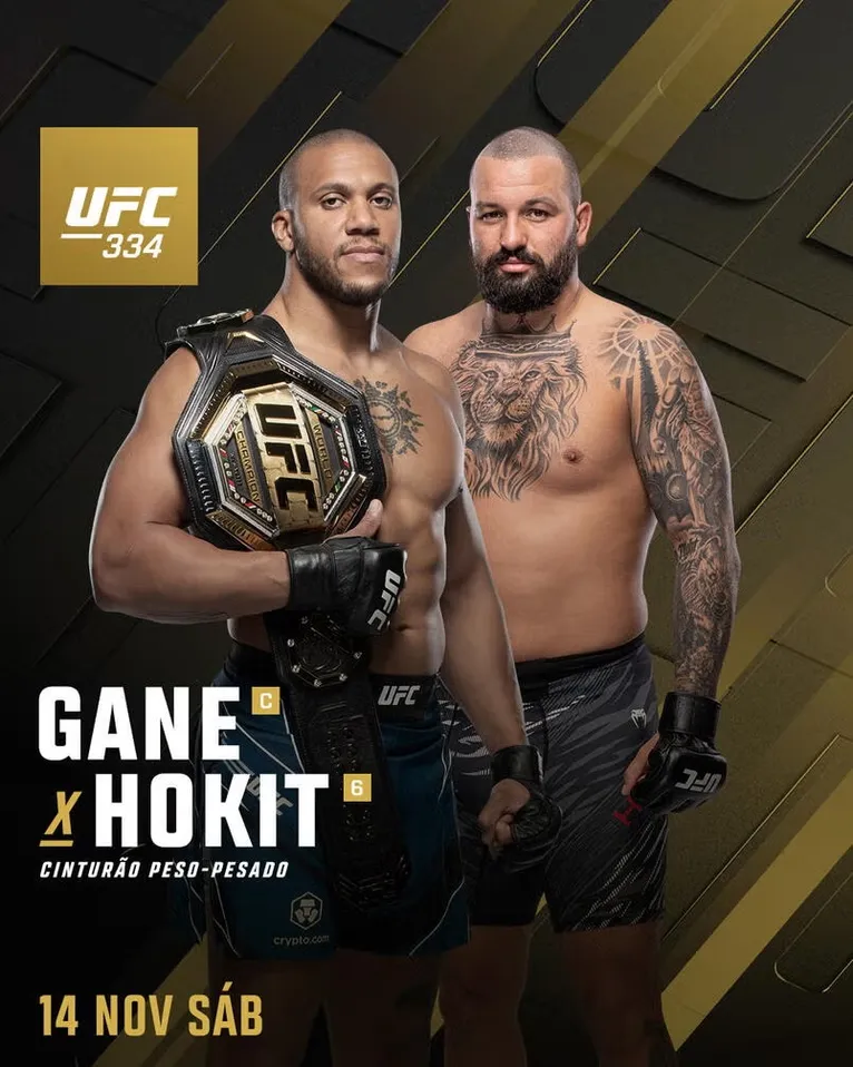Ciryl Gane vs Josh Hokit no dia 14 de novembro