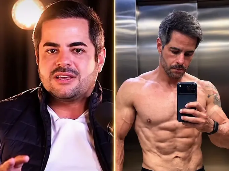 Kaká Diniz exibe corpo sarado e impressiona; veja antes e depois