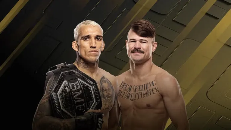 Os brasileiros Charles "do Bronxs" Oliveira e Diego Lopes fazem a luta principal do UFC 355