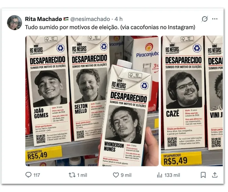 Famosos são cobrados nas redes por posicionamento nas eleições