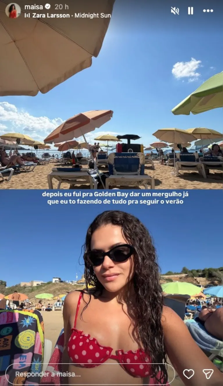 De Malta a Madrid: Maisa curte viagem pelo verão europeu