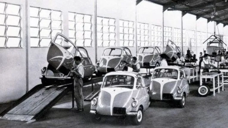 Estrutura industrial da Indústrias Romi, em Santa Bárbara d’Oeste (SP), onde a Romi-Isetta ganhou forma e marcou os primeiros passos da produção de automóveis em série no Brasil.