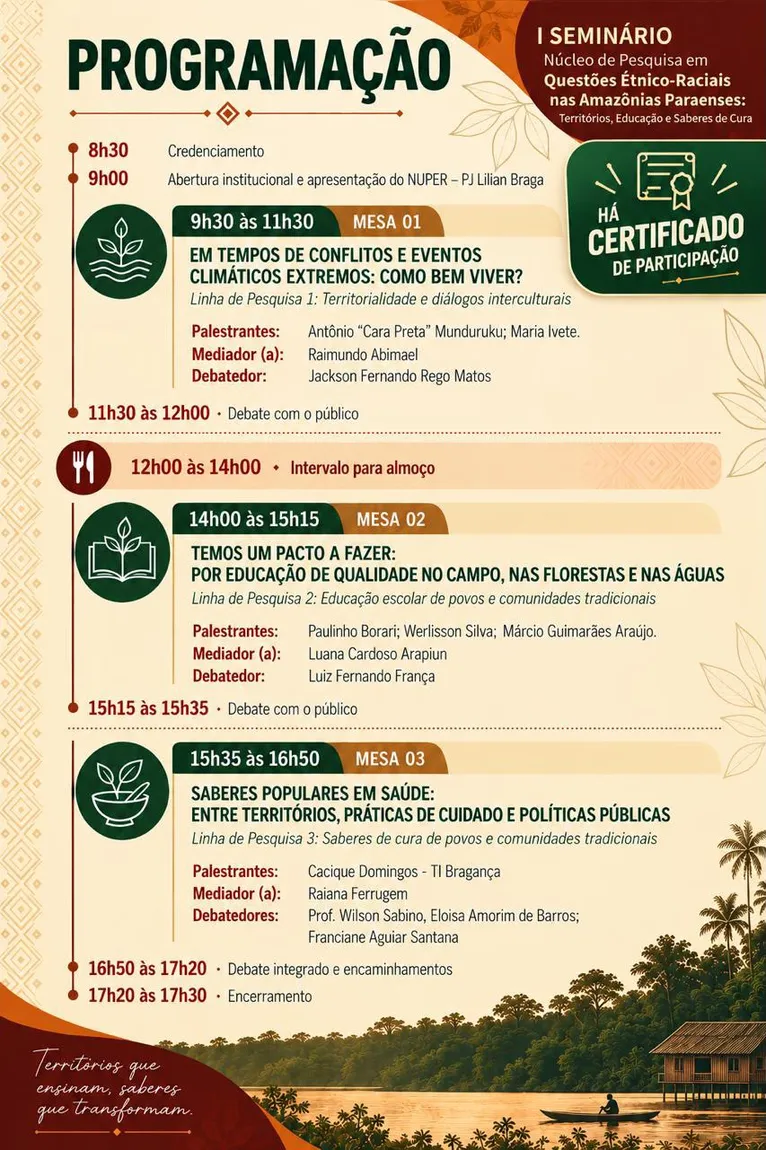 MPPA promove seminário com foco nos saberes dos povos tradicionais