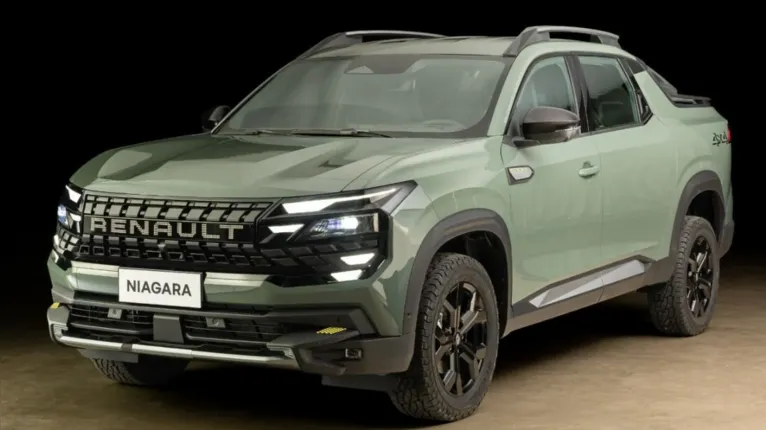 Produzida na Argentina, a picape Renault Niagara chega ao Brasil com motor 1.3 turbo flex de 160 cv e versões com tração 4x2 ou 4x4.
