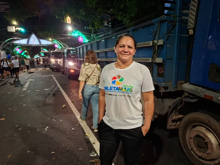 Sara Reis, coletora de recicláveis da Aral