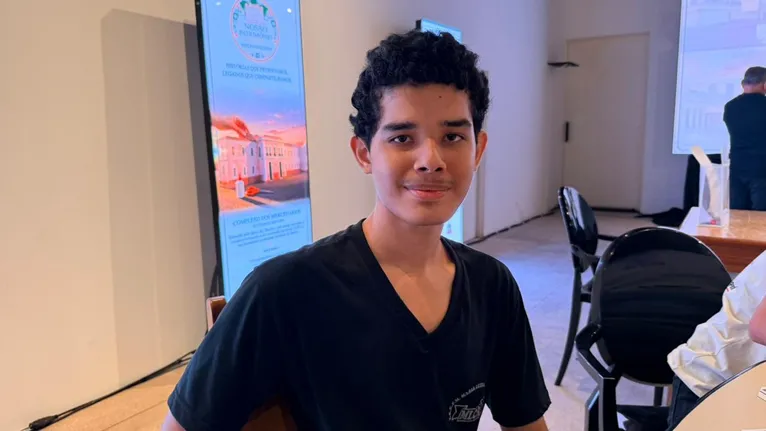 Matheus da Silva Tavares, de 15 anos, aluno do 1º ano do ensino médio