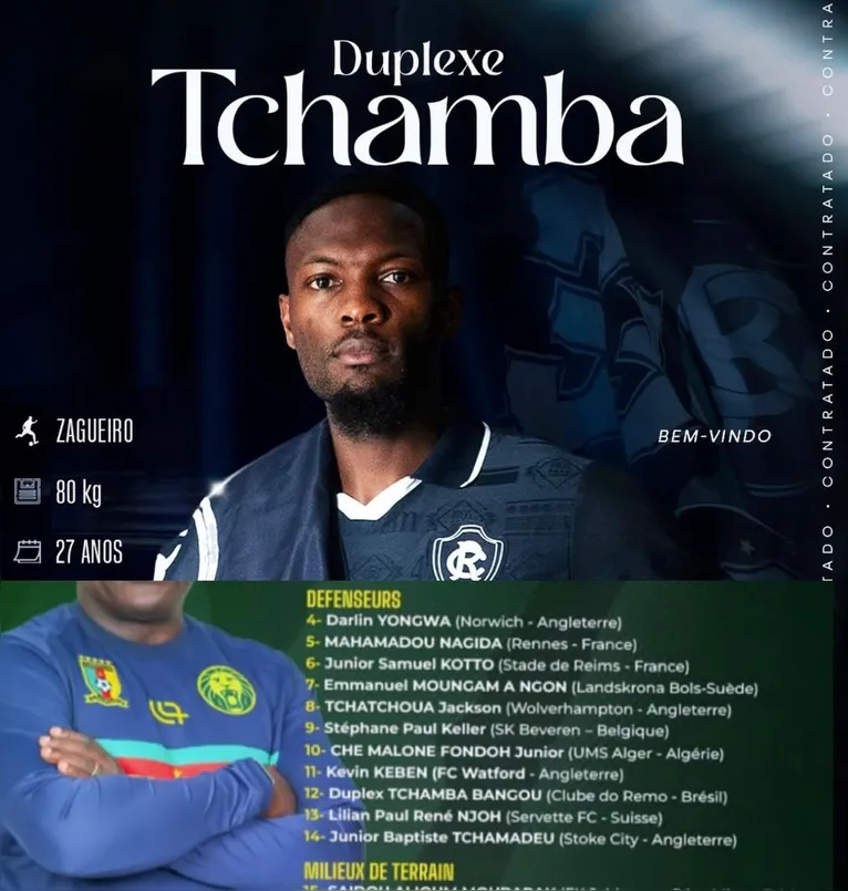 Tchamba se torna primeiro jogador do Remo convocado para seleção principal