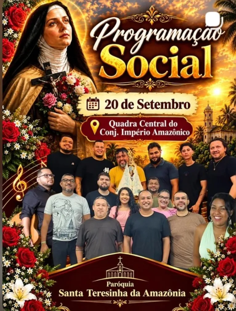 Festividade da Paróquia Santa Terezinha tem início neste domingo (20)