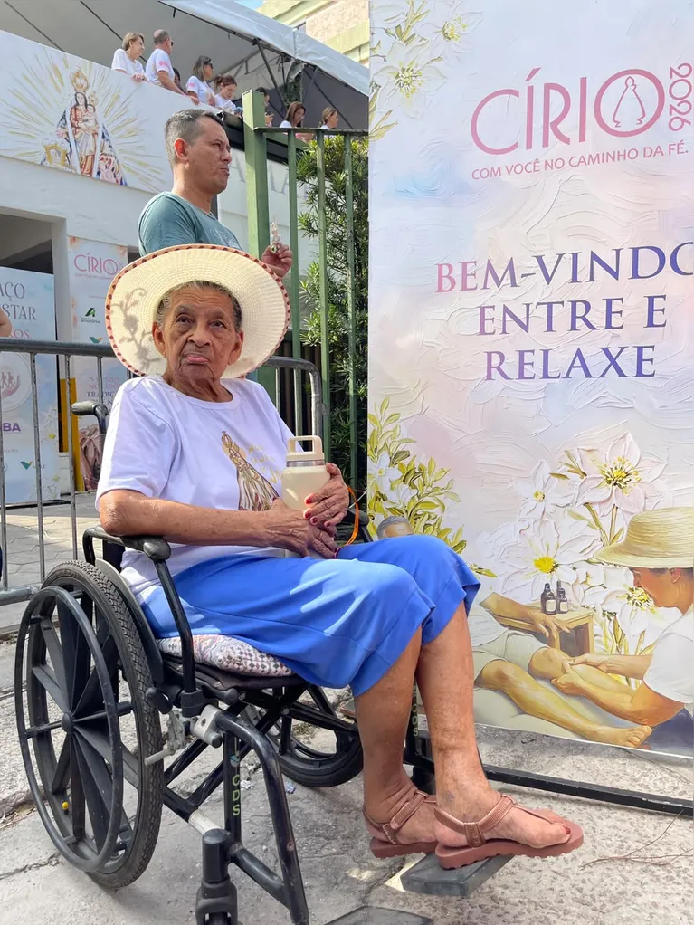 Irene Araújo, 92 anos, devota de Nossa Senhora
