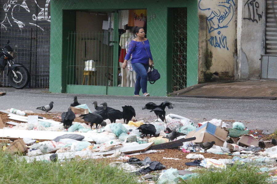 
        
        
            Lixo toma
conta da avenida Bernardo Sayão
        
    