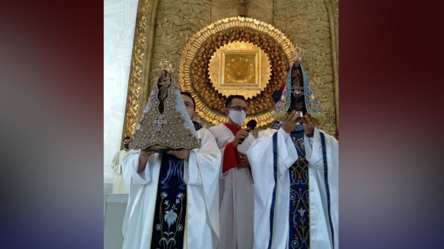 
        
        
            Imagens de Nossa Senhora de Nazaré e Aparecida se encontram na Pedreira
        
    