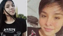 A jovem Ana Paula antes e depois de cortar os cabelos para salvar a vida de seu avô.