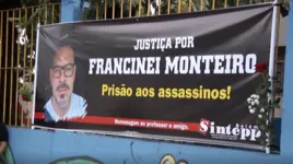 Imagem ilustrativa da notícia Vídeo: professores fazem ato e cobram justiça pela morte de Francinei