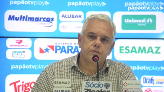 /Presidente Maurício Ettinger afirma insatisfação com futebol apresentado pelo Paysandu