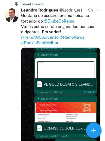 Leandro Rodrigues no Twitter: "vocês estão sendo enganados".