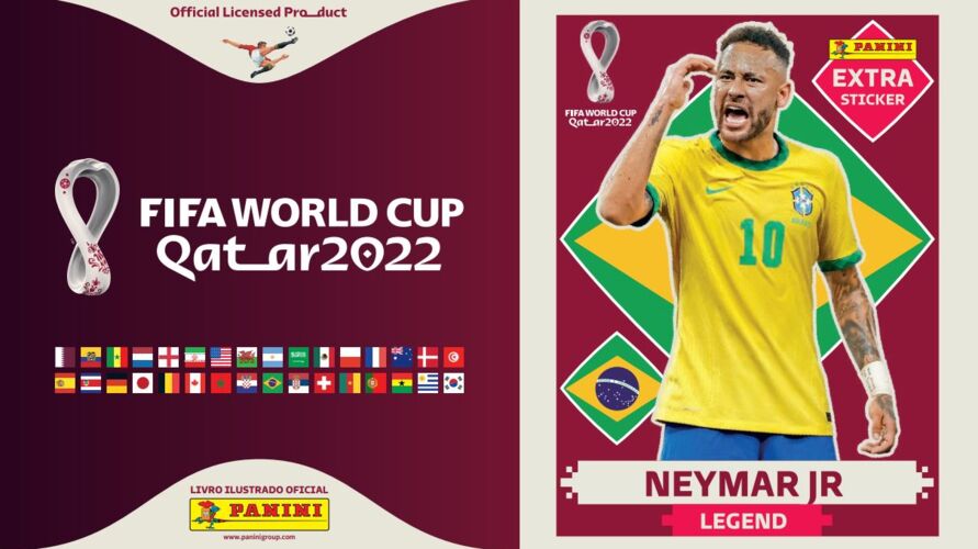 Figurinhas Da Copa 2022 Neymar Jr - Mbappé - Lionel Messi