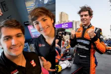 Pietro Fittipaldi (esquerda) e Felipe Drugovich (direita) são as promessas brasileiras para a Formula 1