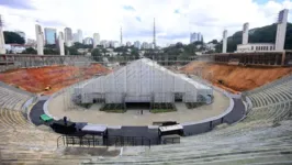 Estádio Pacaembu segue em obras