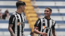 Jogadores do Atlético-MG festejam vaga na 3ª fase da Copinha