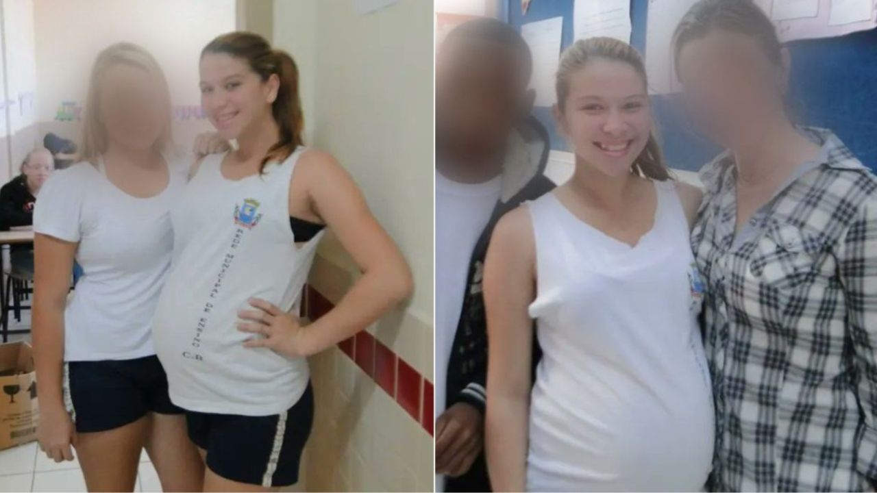 Pipokinha grávida na adolescência.