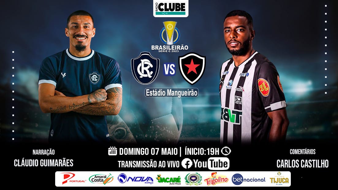 REMO X BOTAFOGO PB AO VIVO COM IMAGENS - JOGO DE HOJE - SERIE C