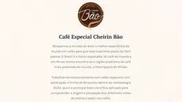 Imagem ilustrativa da notícia Veja a galeria com os cafés da Cheirin Bão