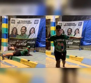 Vídeo: Eleitor estoura rojão perto das nádegas para comemorar vitória de candidatos no Pará
