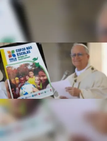 Imagem ilustrativa da imagem Papa Leão XIV abençoa edição digital do livro sobre a COP 30 e educação ambiental